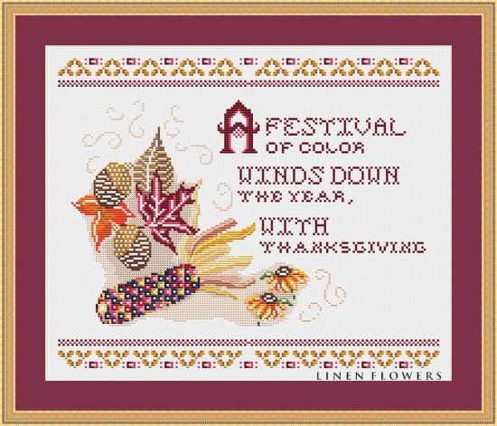 119LF A Festival Of Color by Linen Flowers