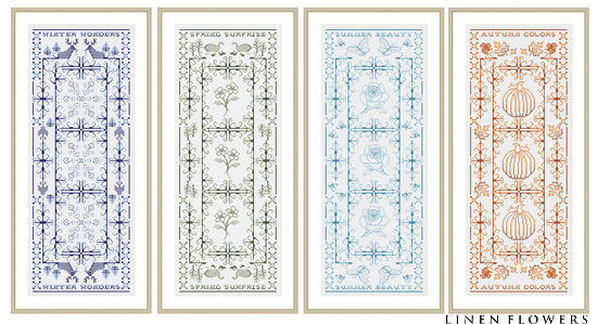 Sampler Seasons Collage by Linen Flowers