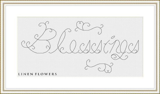 #240 Blessings by Linen Flowers